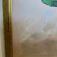 Oil Painting Clown on Swing Signed L. Angeli Colorful Figurative Art Circus