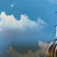K. Dossi Oil Painting Sailing Ship Seascape Signed Maritime Art Ocean Nautical