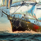 K. Dossi Oil Painting Sailing Ship Seascape Signed Maritime Art Ocean Nautical