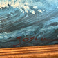 Large Vintage Oil Painting Sailing Ship Seascape Signed Maritime Ocean Art