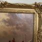 1868 George Anthony Waterstone British Antique Oil Painting Maritime Seascape