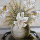 Vintage Ramon Textured Floral Still Life Painting Lilies Framed Canvas Art