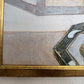 Vintage Ramon Textured Floral Still Life Painting Lilies Framed Canvas Art