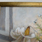 Vintage Ramon Textured Floral Still Life Painting Lilies Framed Canvas Art