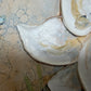 Vintage Ramon Textured Floral Still Life Painting Lilies Framed Canvas Art
