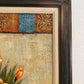 Original Floral Oil Painting “Golden Bloom” by Alena Kalen Framed Textured, COA