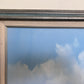 R.Boren Large Original Oil Painting on Canvas Sailing Ship Ocean Seascape Framed