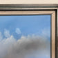 R.Boren Large Original Oil Painting on Canvas Sailing Ship Ocean Seascape Framed