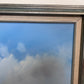 R.Boren Large Original Oil Painting on Canvas Sailing Ship Ocean Seascape Framed