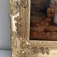 Antique Italian Oil Painting Peasant Woman Portrait 19th C. Signed Genre Art