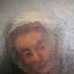 Large Antique European Oil Painting 19th Century Interior Genre Scene Children