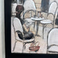 Cafe de Paris Framed Textured Canvas Print – French Bistro Scene – 20"x28"