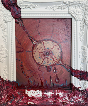 Serg Graff "Mystic Eye" Original Abstract Painting Framed Surreal Vision Art COA