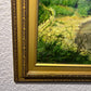 Original Vintage oil painting on board, Summer Landscape, Signed, Dated, Framed