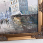 Original oil painting on canvas France, Paris, Eiffel Tower, K. Basset, Framed