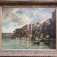 1894 Nicholas Briganti (1861-1944) Antique oil painting cityscape Italy Sorrento