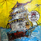 Pirate Ship of Destiny by Serg Graff Acrylic Painting Framed Nautical Art, COA