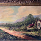 Dutch Artist Hendrick Hulk (1842-1937) Antique oil painting on canvas, Landscape