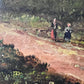 Dutch Artist Hendrick Hulk (1842-1937) Antique oil painting on canvas, Landscape