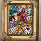 Set of 2 Abstract Paintings by Serg Graff "Flower Fairy" | "Mr Umbrella" Framed
