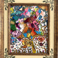 Serg Graff "Mr Umbrella" Abstract Acrylic Painting Framed Outsider Art COA