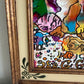 Set of 2 Abstract Paintings by Serg Graff "Flower Fairy" | "Mr Umbrella" Framed