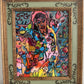 Set of 2 Abstract Paintings by Serg Graff "Flower Fairy" | "Mr Umbrella" Framed