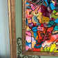 Set of 2 Abstract Paintings by Serg Graff "Flower Fairy" | "Mr Umbrella" Framed