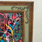 Set of 2 Abstract Paintings by Serg Graff "Flower Fairy" | "Mr Umbrella" Framed