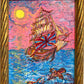 Serg Graff “Manifesto” Original Painting, Fantasy Ship Seascape, Nautical Art