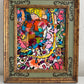 Serg Graff "Find Mr. Squiggle" Abstract Acrylic Painting Framed Outsider Art COA