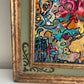 Serg Graff "Sleeping City" Abstract Acrylic Painting Framed Outsider Art COA