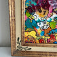 Serg Graff "The Relatives" Abstract Acrylic Painting Framed Outsider Art COA