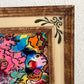 Serg Graff "The Relatives" Abstract Acrylic Painting Framed Outsider Art COA