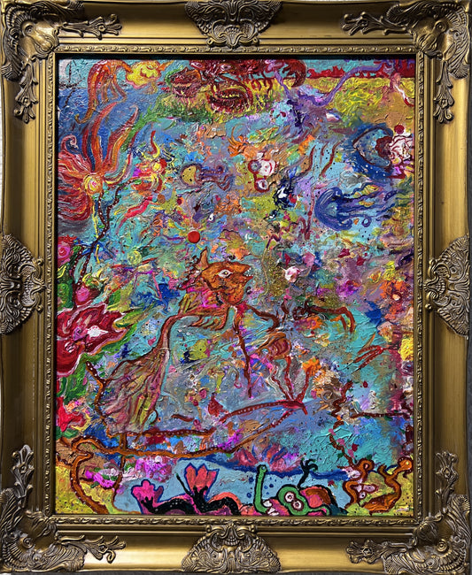 Serg Graff Large Original Abstract Painting on Canvas "Lagoon Awakening" COA