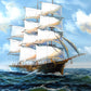 Vintage Oil Painting Tall Ship Seascape Signed K. Dossi Maritime Marine Art