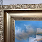 Vintage Oil Painting Tall Ship Seascape Signed K. Dossi Maritime Marine Art