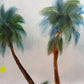 Magic Umbrella Beach Scene Painting by Serg Graff | Original Framed, COA