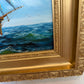Vintage Oil Painting Tall Ship Seascape Signed K. Dossi Maritime Marine Art
