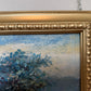 Vintage Impressionist Landscape Oil Painting Floral Meadow Countryside Scene