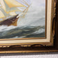 Original Oil painting on canvas, seascape, Sailing Ship, signed M.Downing