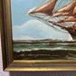 Listed Italian Artist Renato Longanesi Large oil painting on canvas Clipper ship