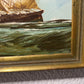 Listed Italian Artist Renato Longanesi Large oil painting on canvas Clipper ship