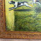 Huge Equestrian Fox Hunt Oil Painting, English Hunting Scene Art, Framed, Signed