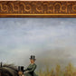 Huge Equestrian Fox Hunt Oil Painting, English Hunting Scene Art, Framed, Signed
