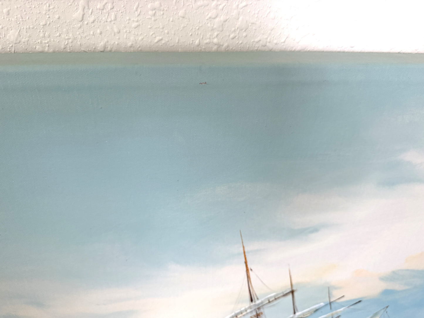Listed Artist Hewett Jackson Original Oil Painting | Tall Ship Seascape | Large