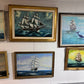 Large Sailing Ship Oil Painting "Sea Wanderer" Maritime Seascape, Signed Framed