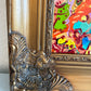 Serg Graff "Orange Dog" Abstract Painting Acrylic on Canvas Framed Art, COA