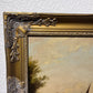 Original Antique 19th century Dutch Oil painting on canvas, Cityscape, Old town