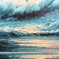 Roal English Seascape Oil Painting Vintage Ocean Waves Coastal Marine Art